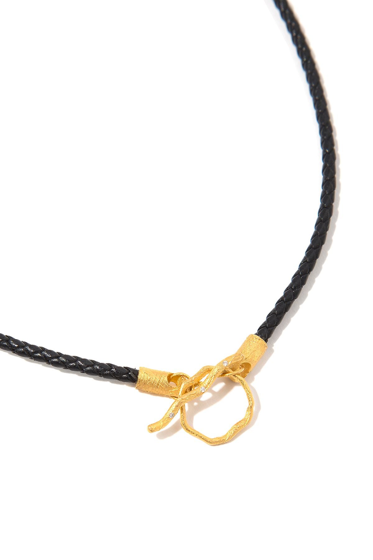 Pırlantalı Deri Bileklik