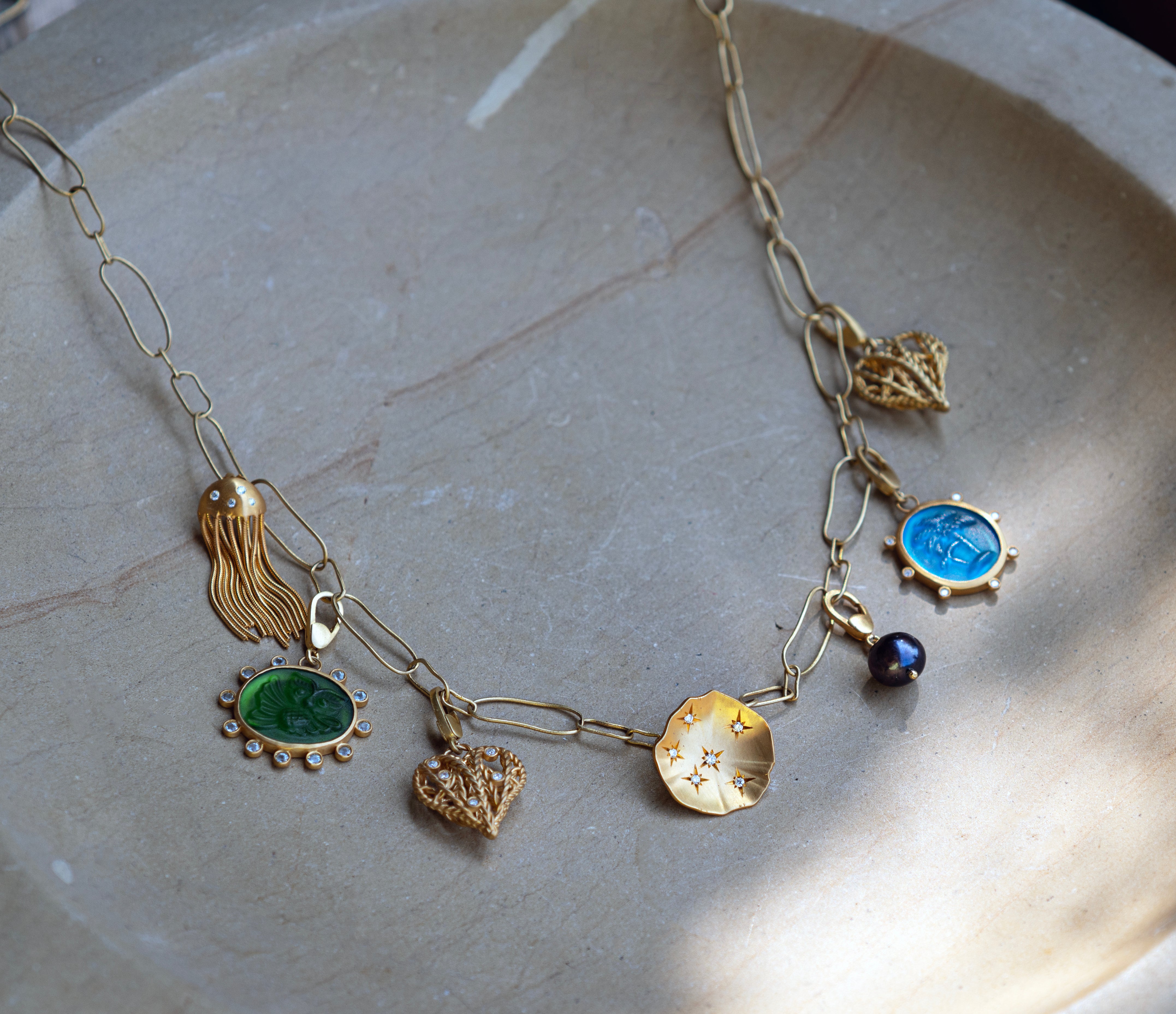 Love Basket Diamond Charm