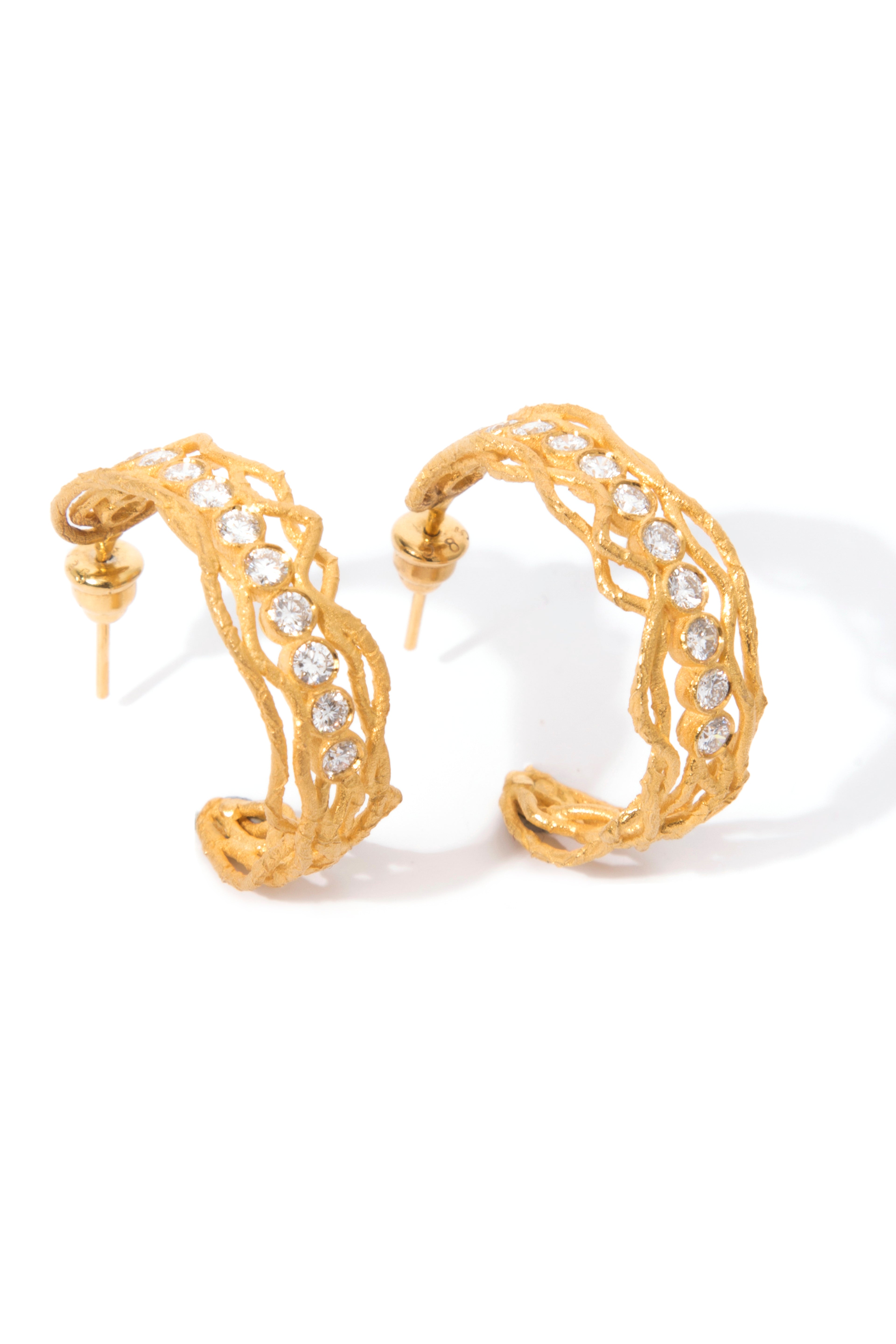 Pırlanta Halka Küpe