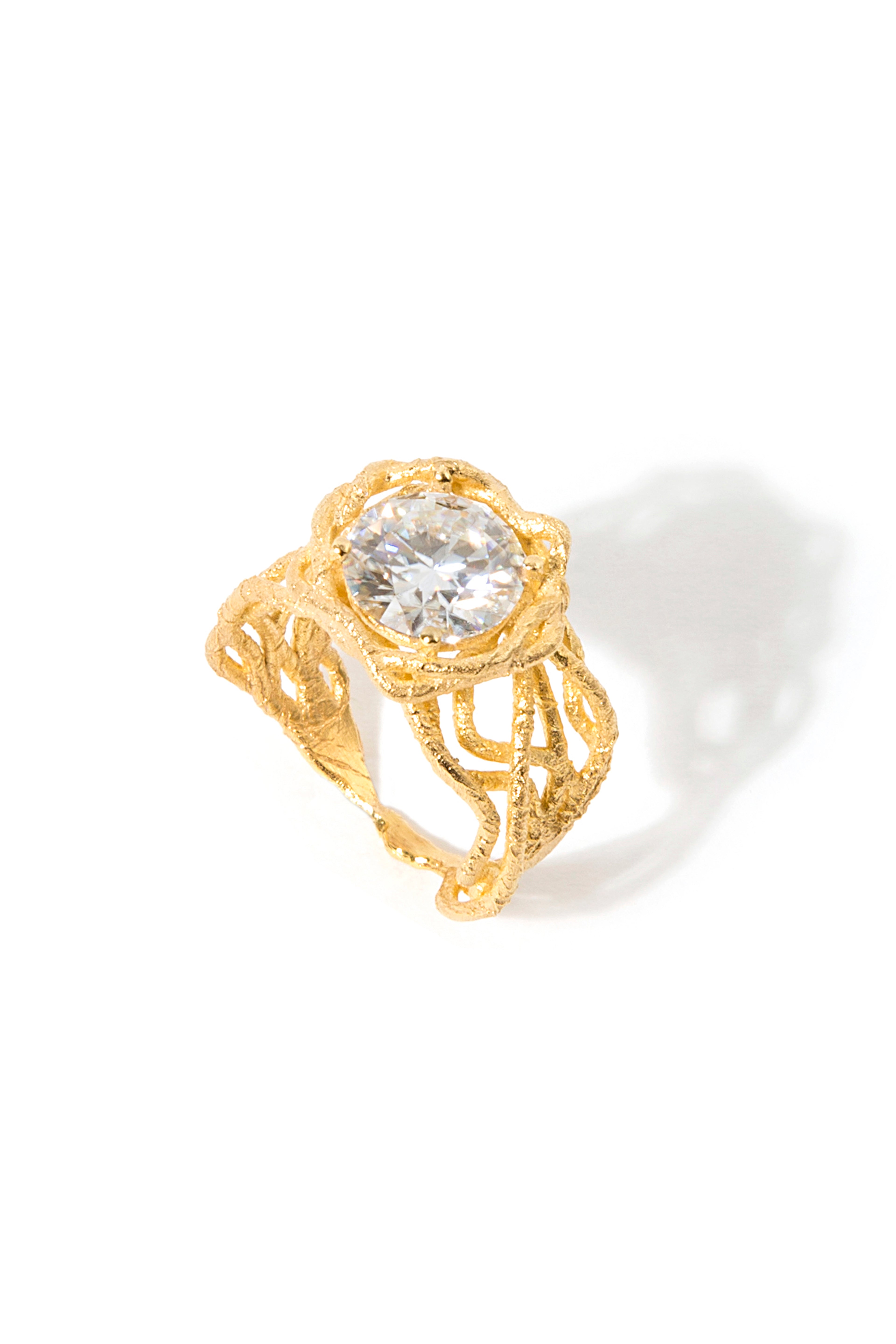 Pırlanta Tektaş Ham Yüzük