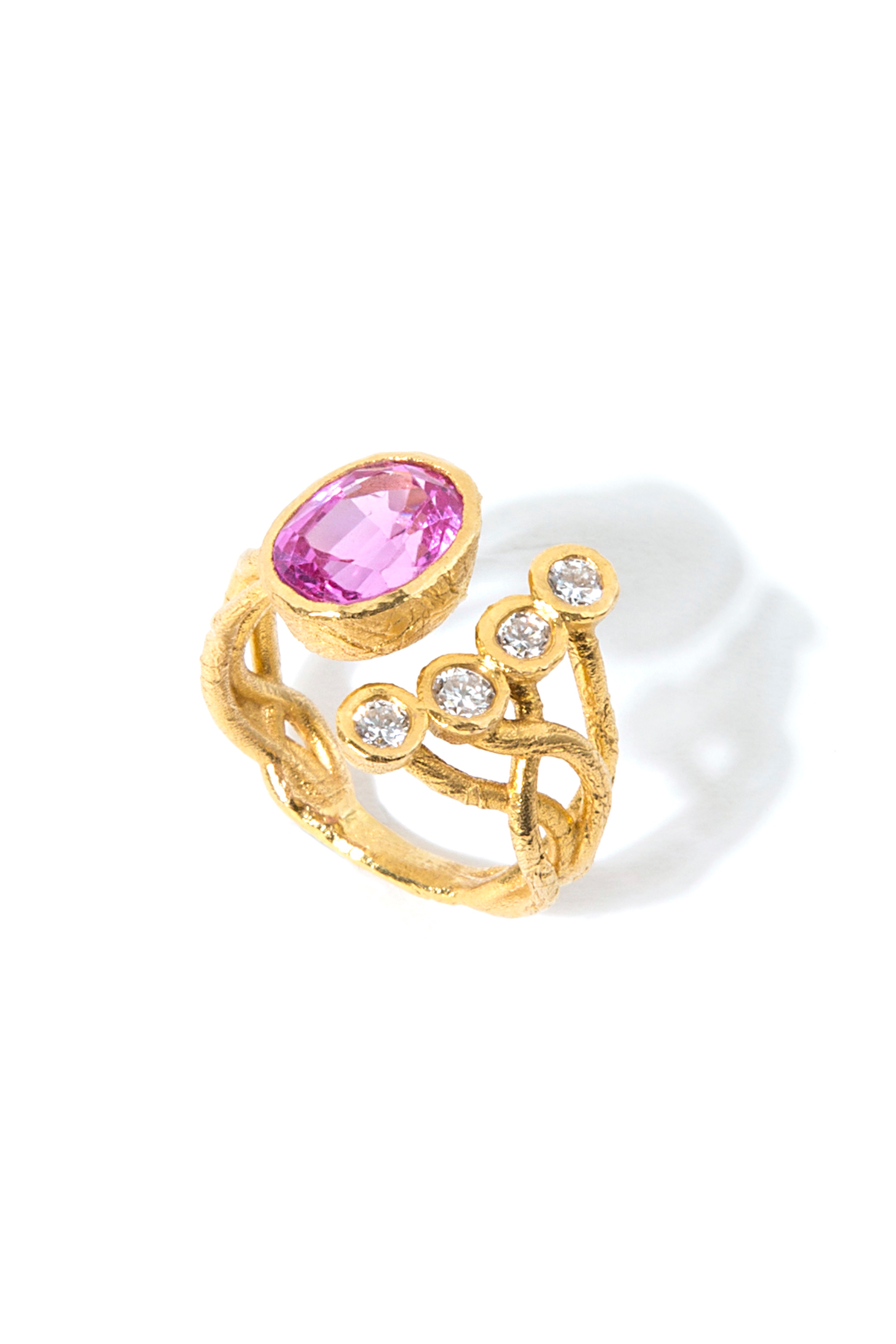 Pırlantalı Turmalin Ham Yüzük