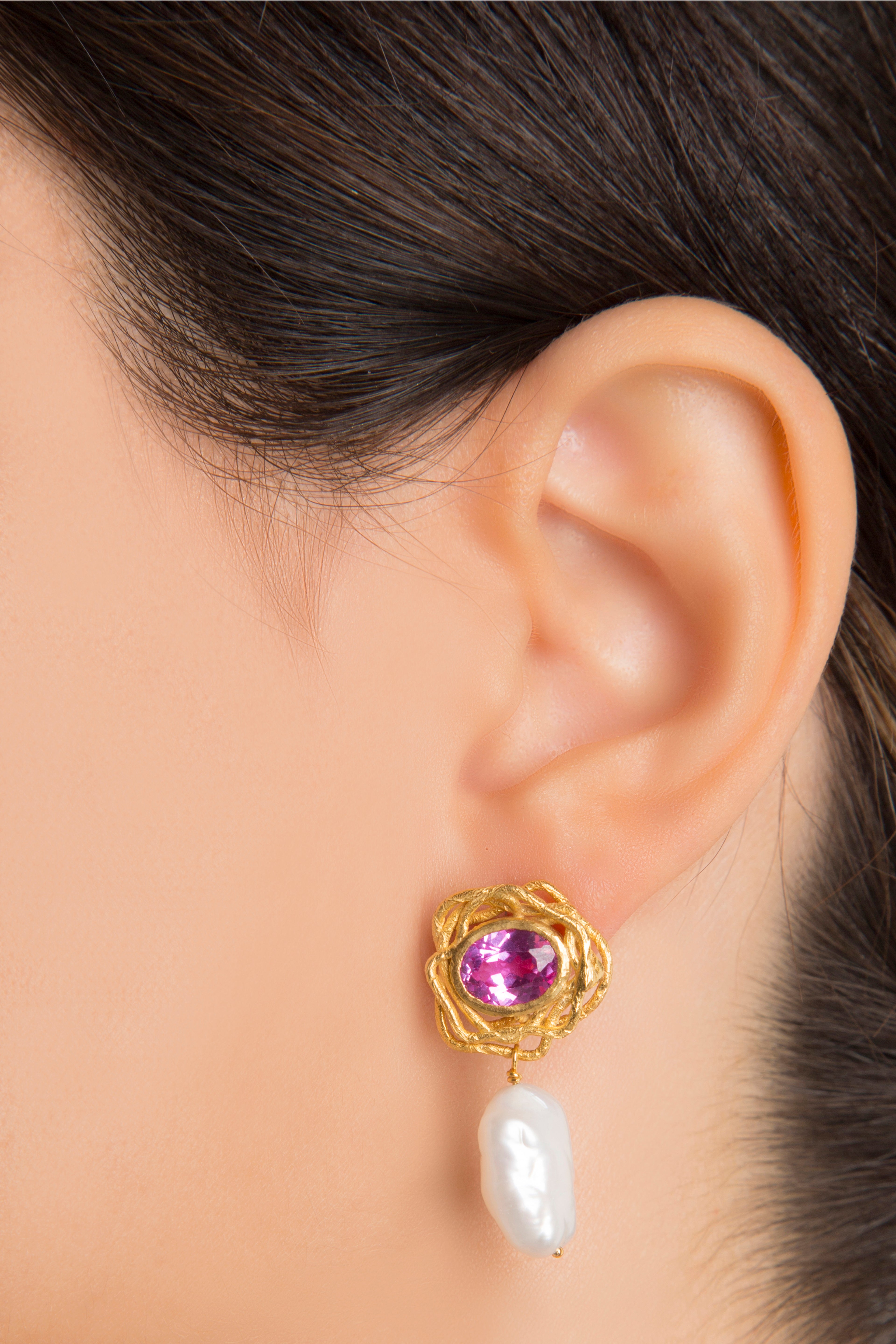 Turmalin Ham Küpe II