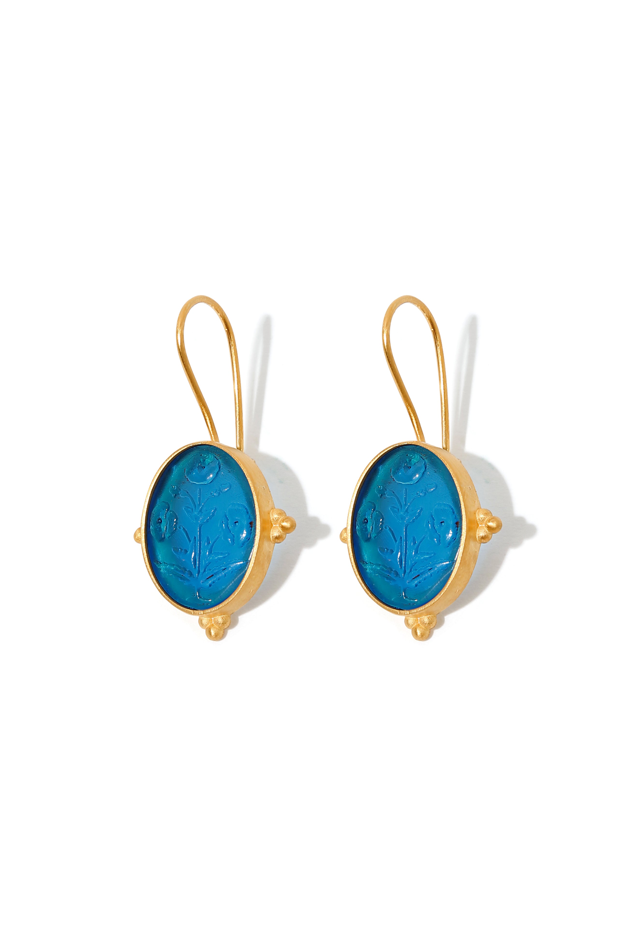 Lacivert Gelincik Küpe