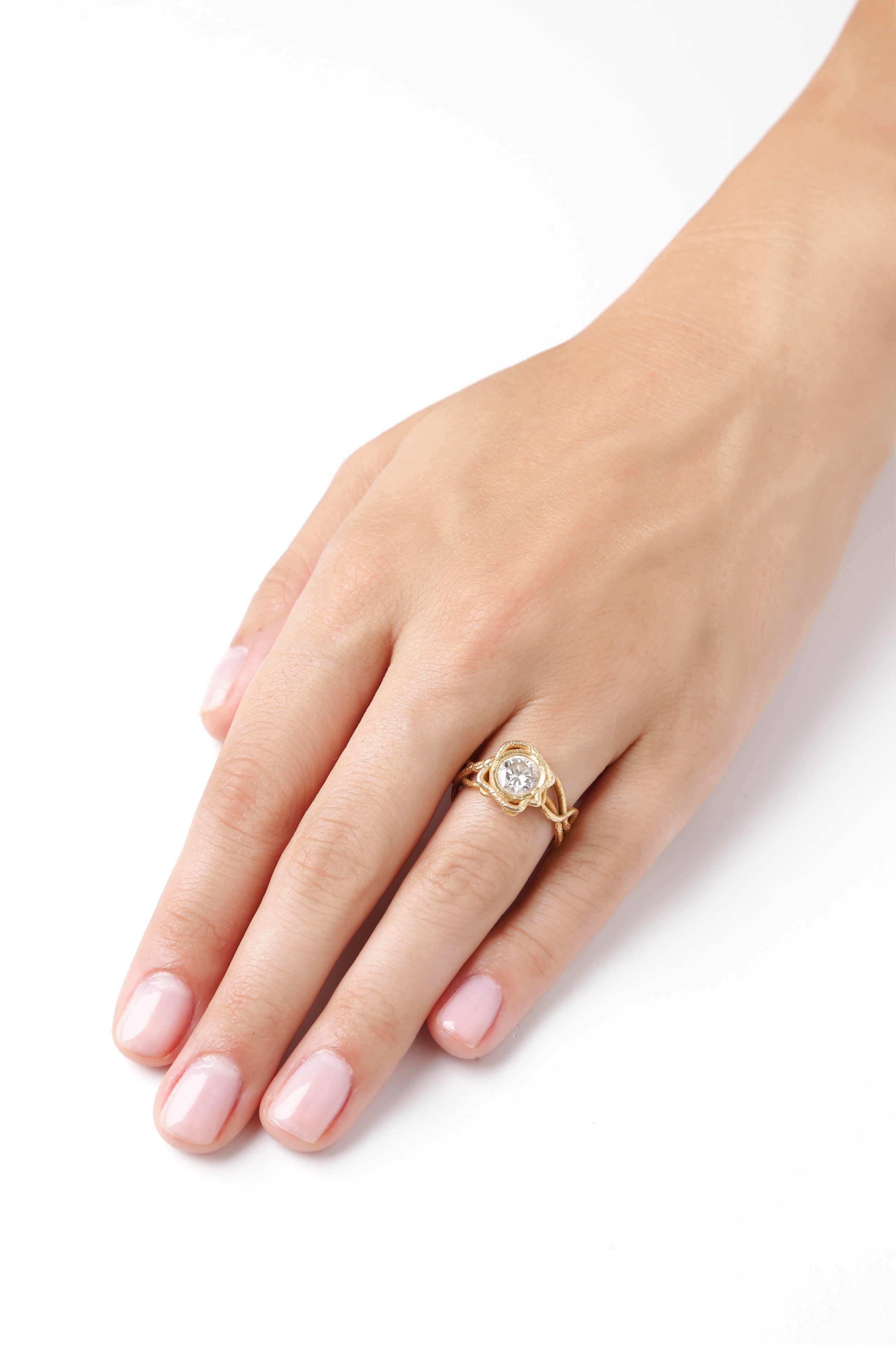 Tekli Pırlanta Ham Yüzük