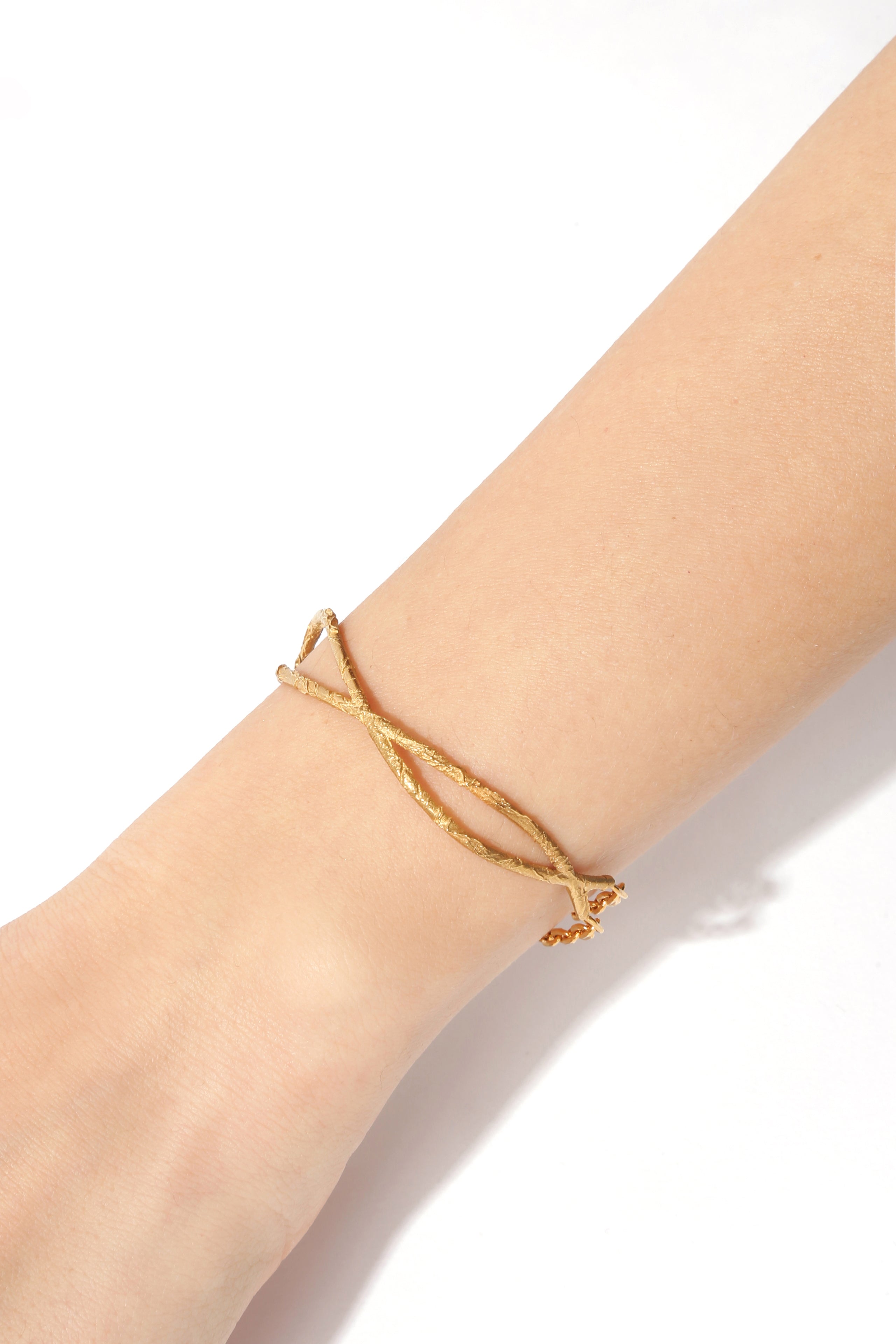 Çift Zincirli İkili Ham Bileklik