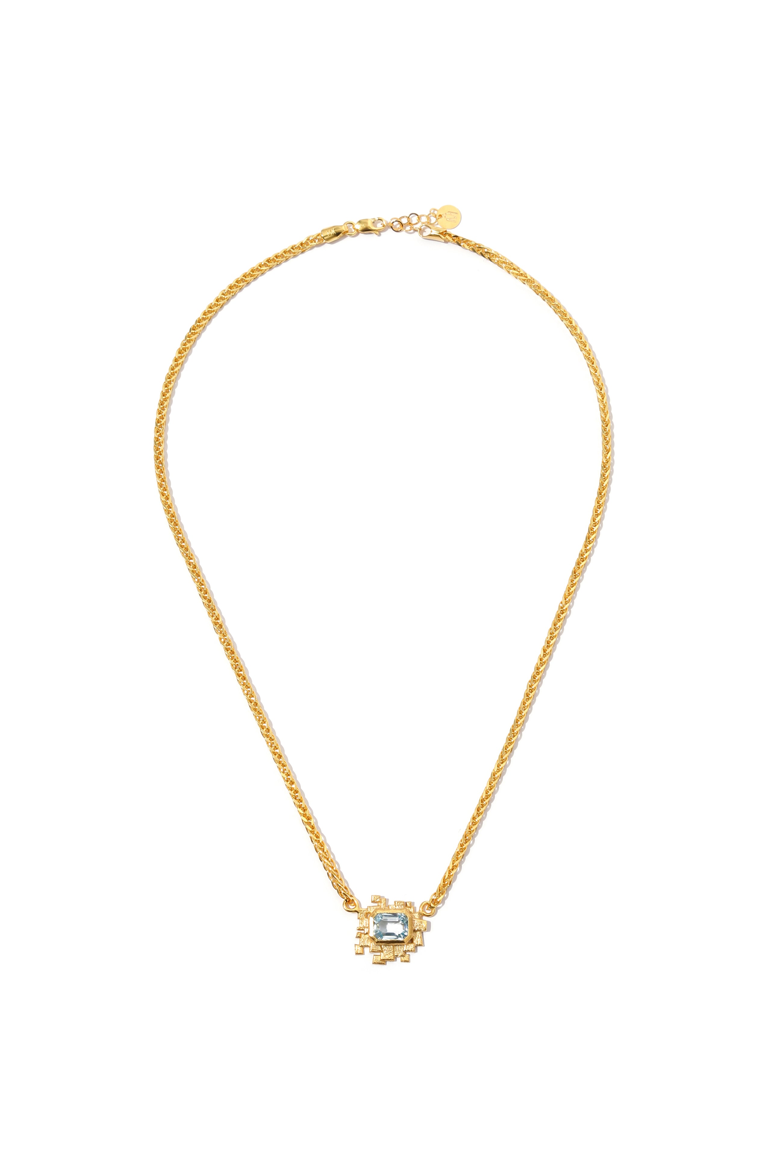 Mozaik Aquamarine Kolye