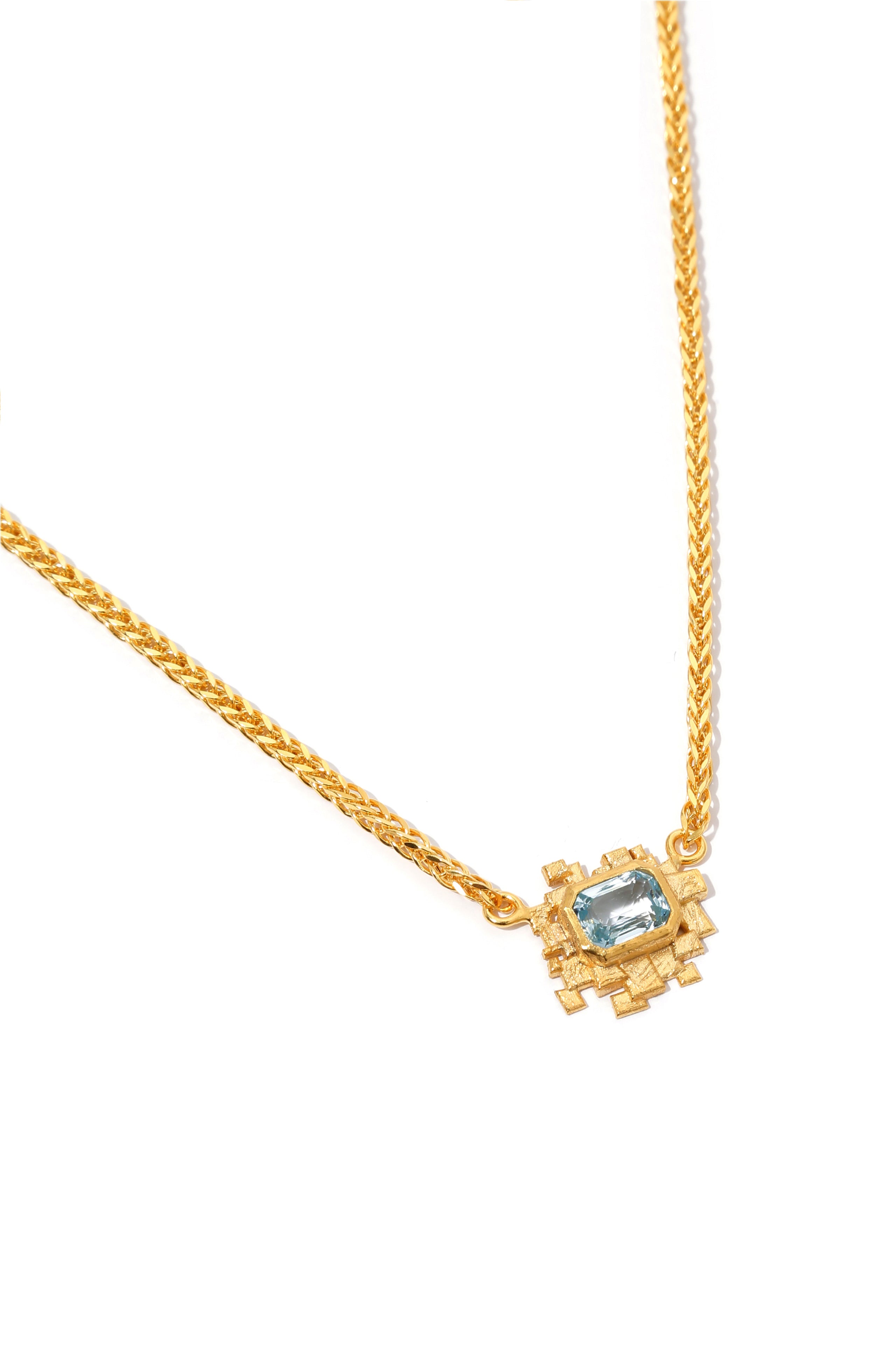 Mozaik Aquamarine Kolye