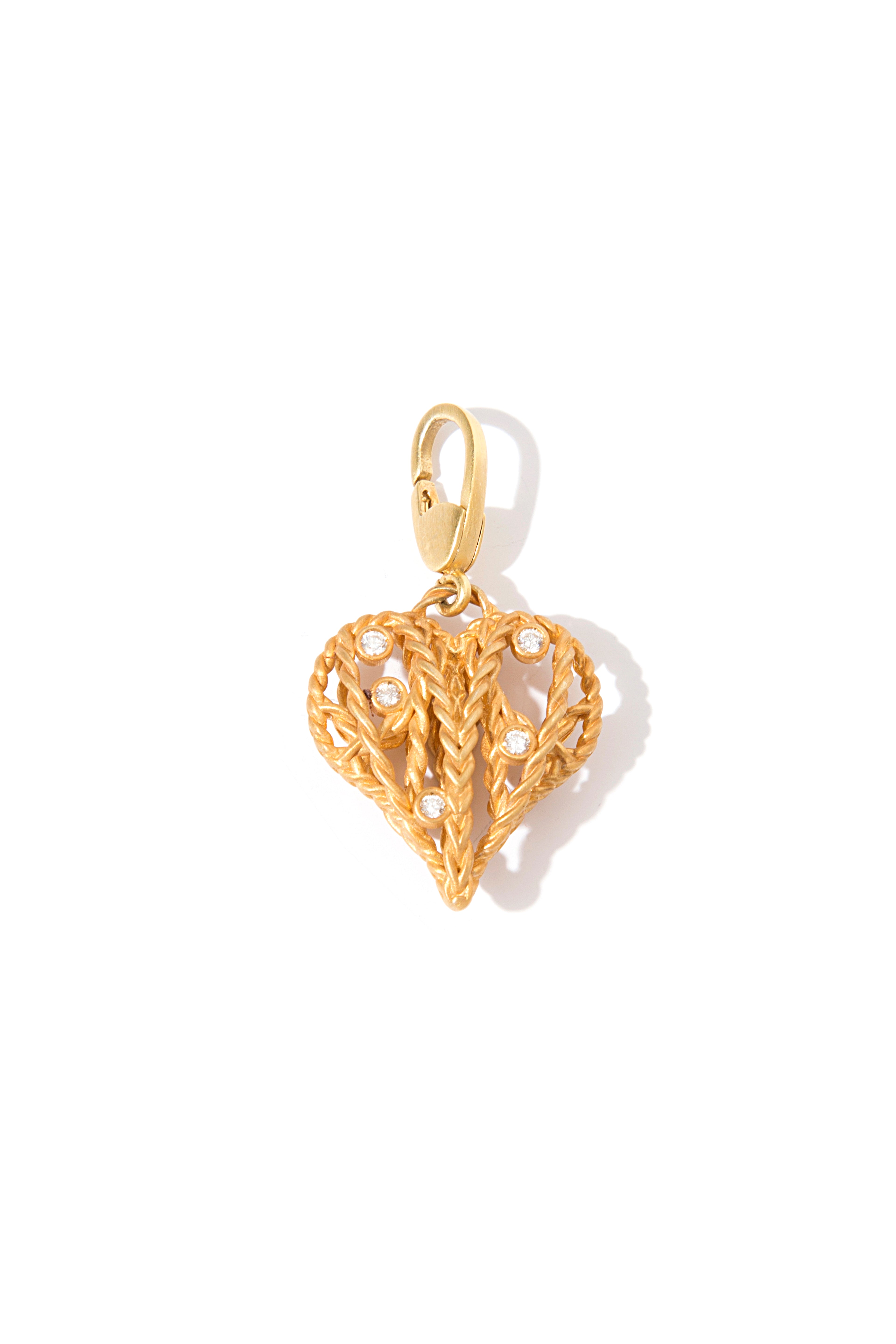 Love Basket Diamond Charm