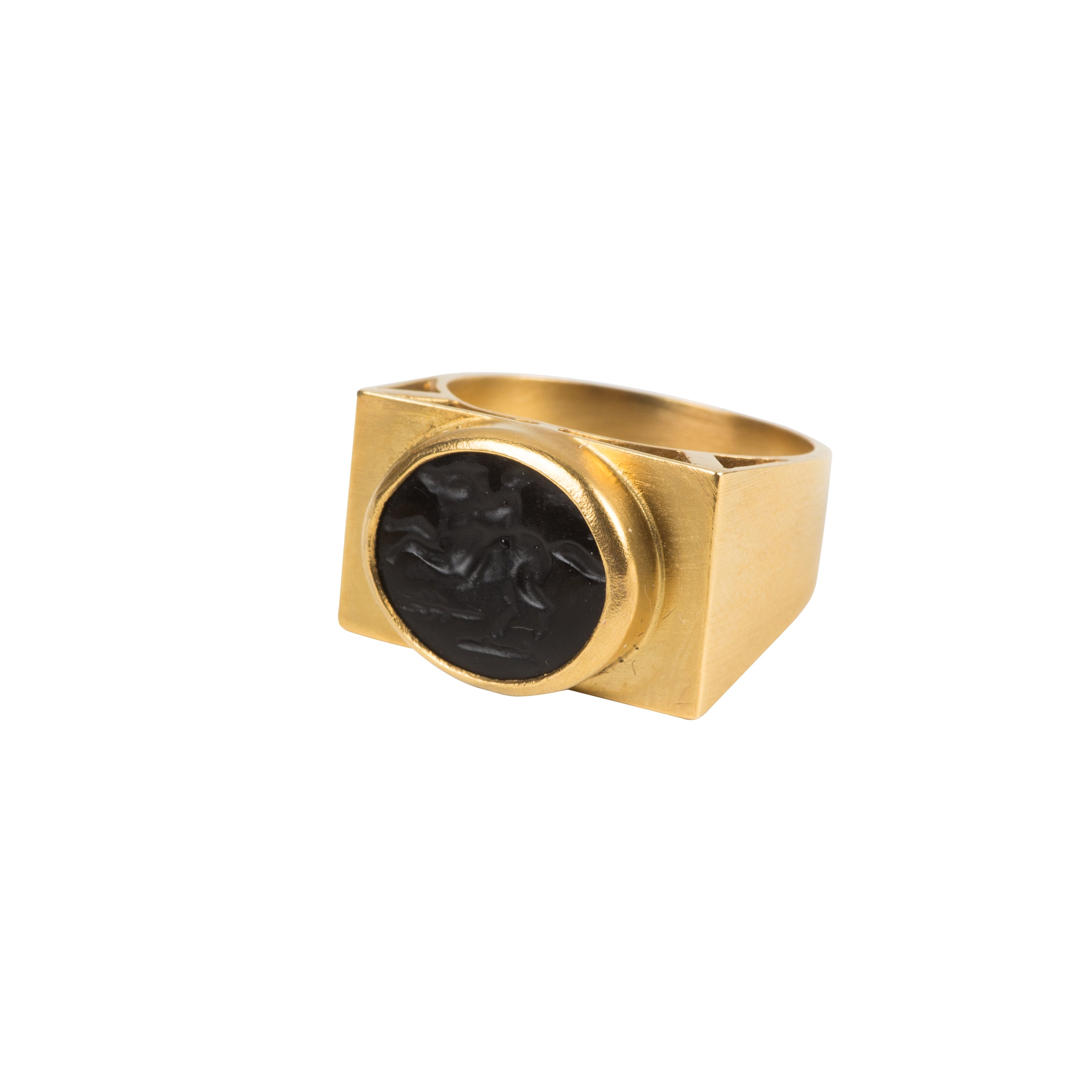 Intaglio Kare Yüzük